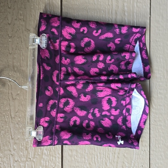 UNDER ARMOUR HeatGear Mid Rise 3” UA Shorts 1365150 Geo Print Shorty Large L - Picture 5 of 10